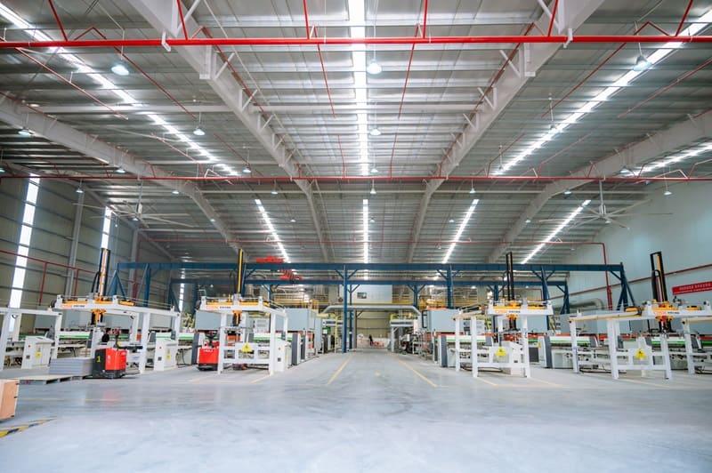 Modern facilities in ready-built factories