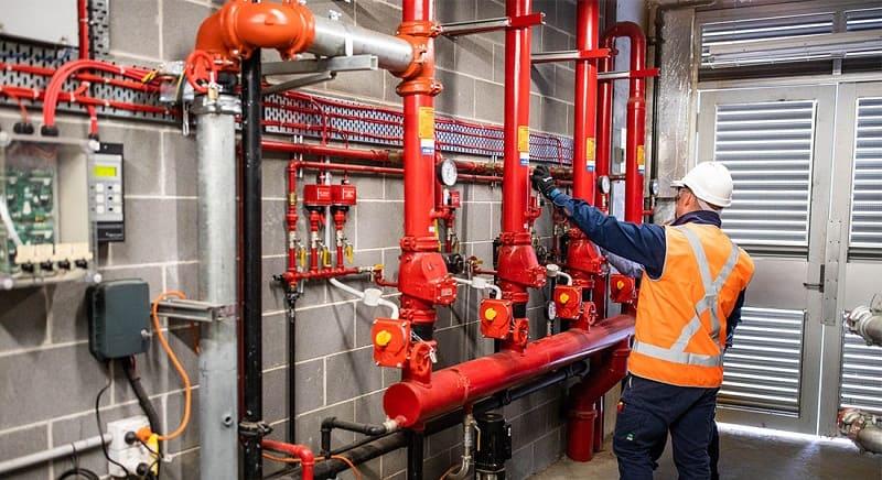 Fire protection system at the GNP Nam Dinh Vu - ready-built factory in Hai Phong